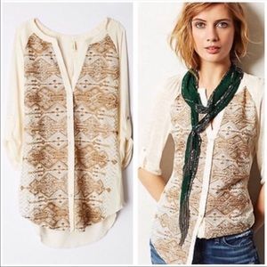 Tiny Thierry embroidered Anthropologie top